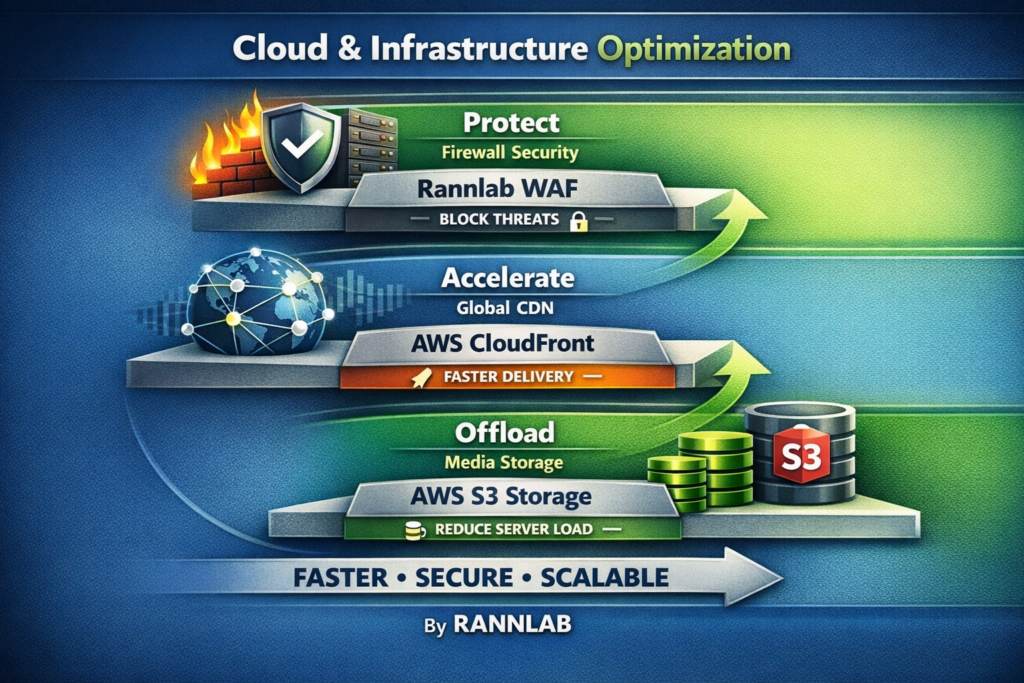 Cloud and infrastructure optimization for WordPress website performance