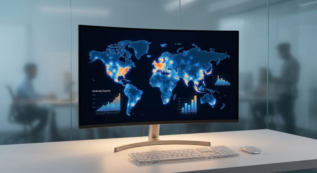 URL Shortener Analytics - Advanced short link analytics break down your incoming traffic streams by country, state, and city levels based on IP routing.